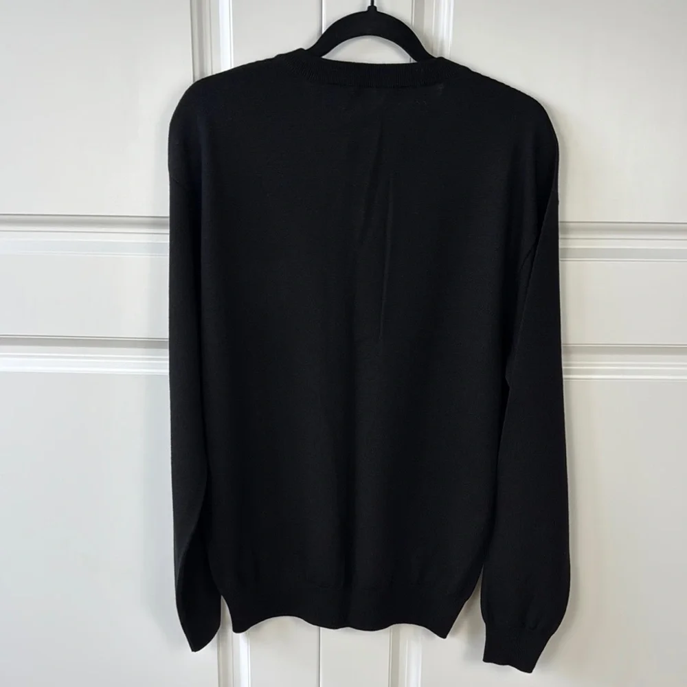 Moschino Black Men's Sweater with Bear Logo - Picture 3 of 5